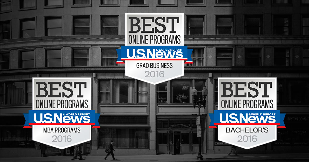 U.S. News & World Report Recognizes New England College of Business Online Programs